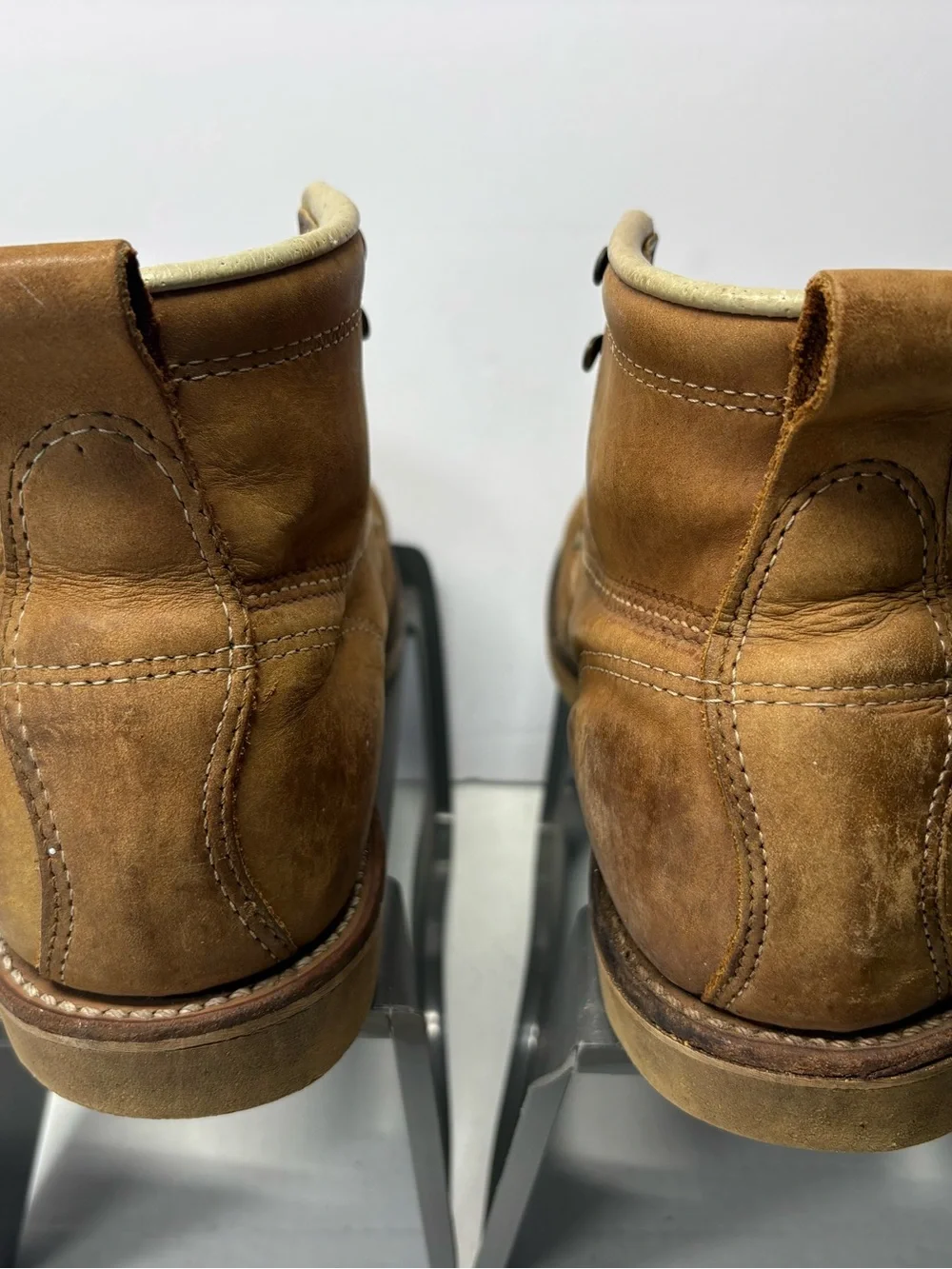 Vtg USA Made Men’s Boots Size 9.5 Work N Sport Heritage Genuine Leather Brown
